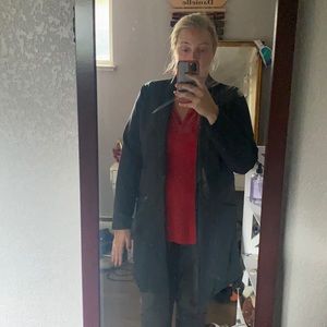 Betabrand black long blazer XL